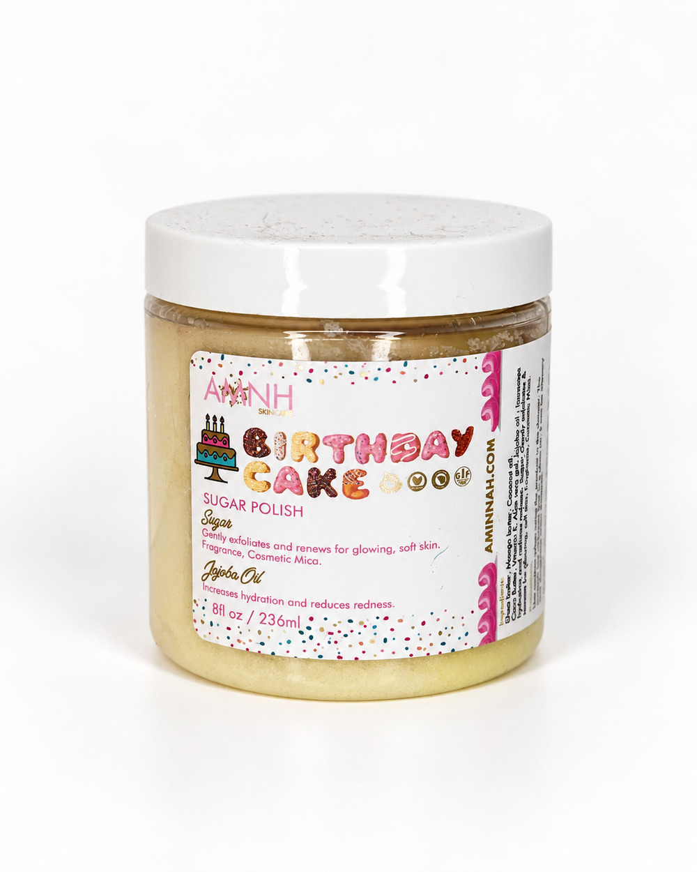 AMINNAH Birthday Cake Scrub